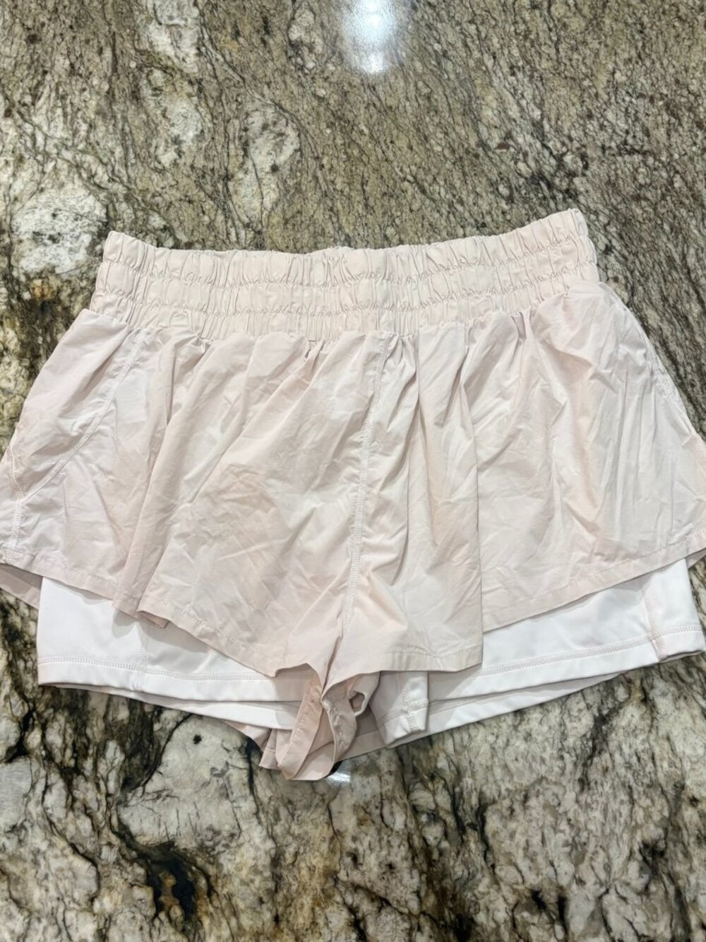 Popflex Active High Waisted Supershort in Ivory